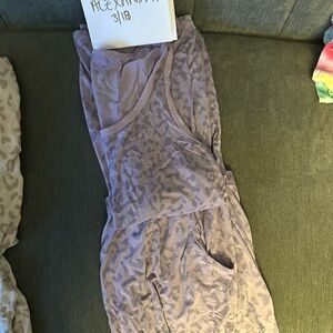 Kyte baby taro Purple Patterned Sleeveless pajama set